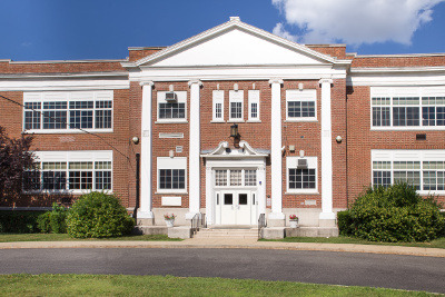 high school building